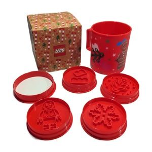 LEGO Holiday Mug & Cookie Stamps Cutters Set Christmas VIP 5008259 NEW In Box